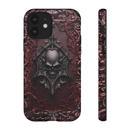 Vampiric Tough Phone Case – Gothic Skull Vampire Design for iPhone, Samsung Galaxy, and Google Pixel Devices