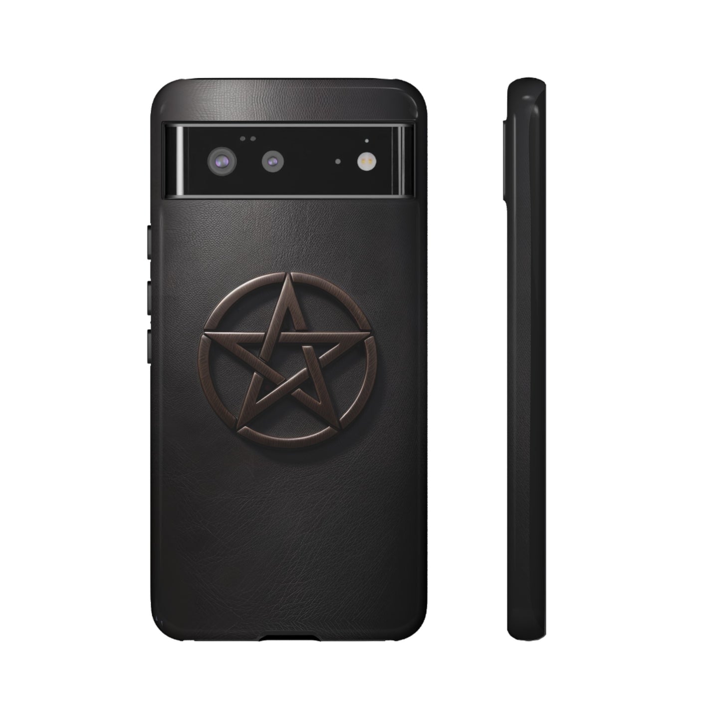 Simple Pentacle Tough Phone Case – Witchcraft Pentagram Design for iPhone, Samsung Galaxy, and Google Pixel Devices