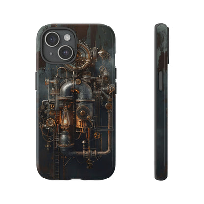 Steampunk Machine #2 Phone Case - Intricate Industrial Design for iPhone, Samsung Galaxy, Google Pixel Devices, Victorian Design Gears