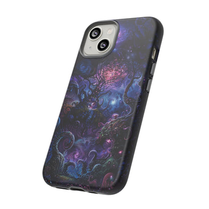 Trippy Psychedelic Alien Landscape Phone Case - Vibrant Abstract Design for iPhone, Samsung Galaxy and Google Pixel Devices