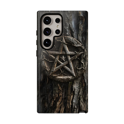 Pentacle Tree Phone Case – Wiccan Nature Magic Design for iPhone, Samsung Galaxy, and Google Pixel Devices