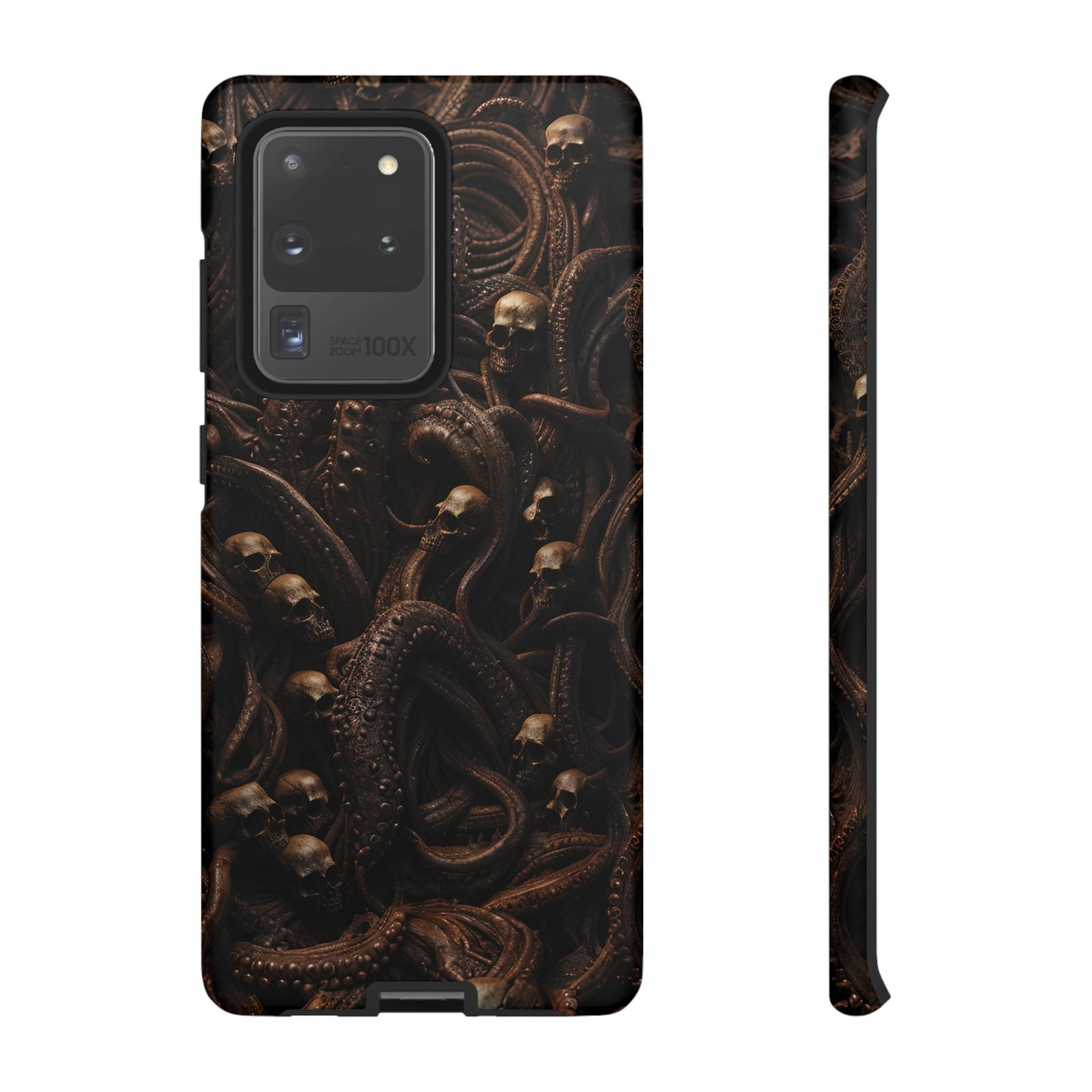 Skulls and Tentacles Phone Case – Lovecraftian Horror Design for iPhone, Samsung Galaxy, and Google Pixel Devices