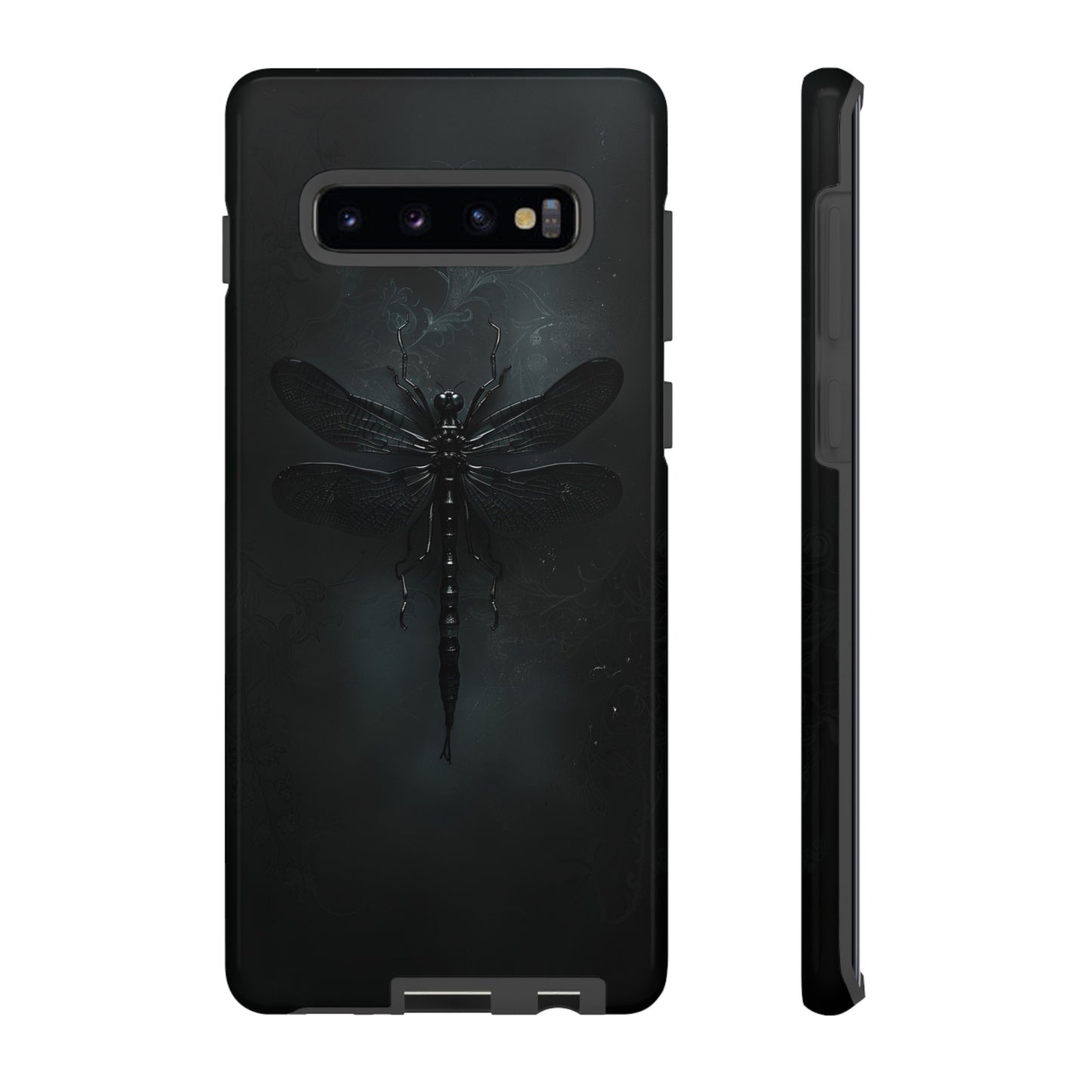 Gothic Dragonfly Phone Case – Dark Elegance Design for iPhone, Samsung Galaxy, and Google Pixel Devices