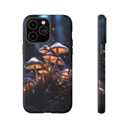 Glowing Mushrooms at Night Phone Case – Enchanting Fantasy Forest Design for iPhone, Samsung Galaxy, and Google Pixel Devices