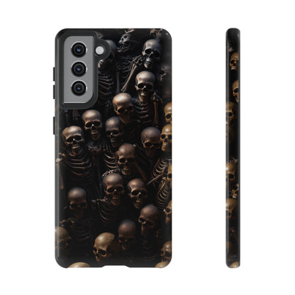 Skeletal Grave Phone Case – Halloween Horror Skeleton Design for iPhone, Samsung Galaxy, and Google Pixel Devices