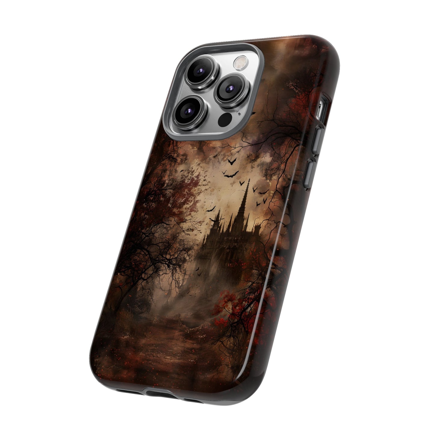 Gothic Castle Phone Case - Spooky Halloween Design for iPhone, Samsung Galaxy, Google Pixel Devices