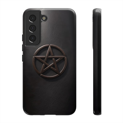 Simple Pentacle Tough Phone Case – Witchcraft Pentagram Design for iPhone, Samsung Galaxy, and Google Pixel Devices