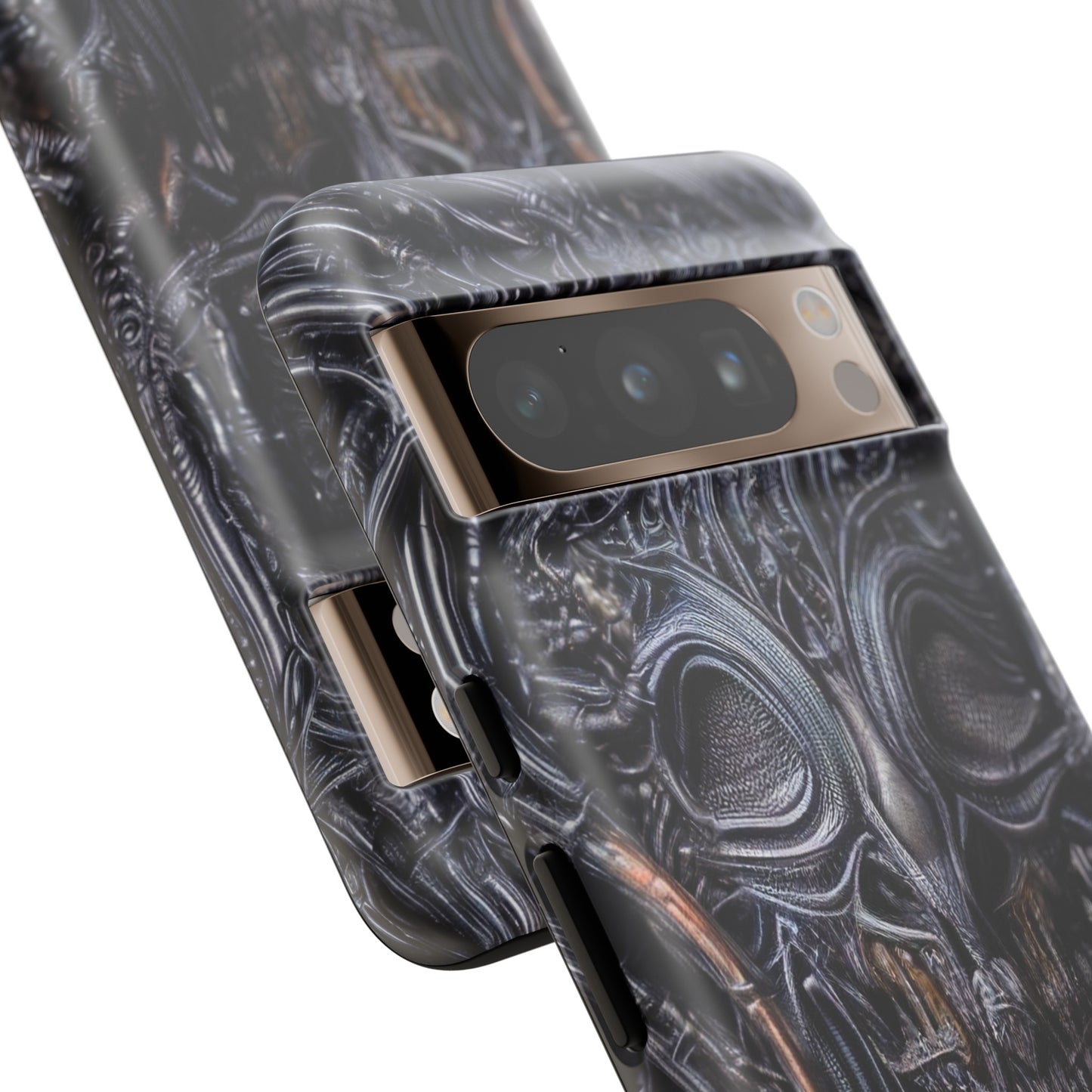 Biomechanical Horror 2 Phone Case – Futuristic Alien Horror Design for iPhone, Samsung Galaxy, and Google Pixel Devices