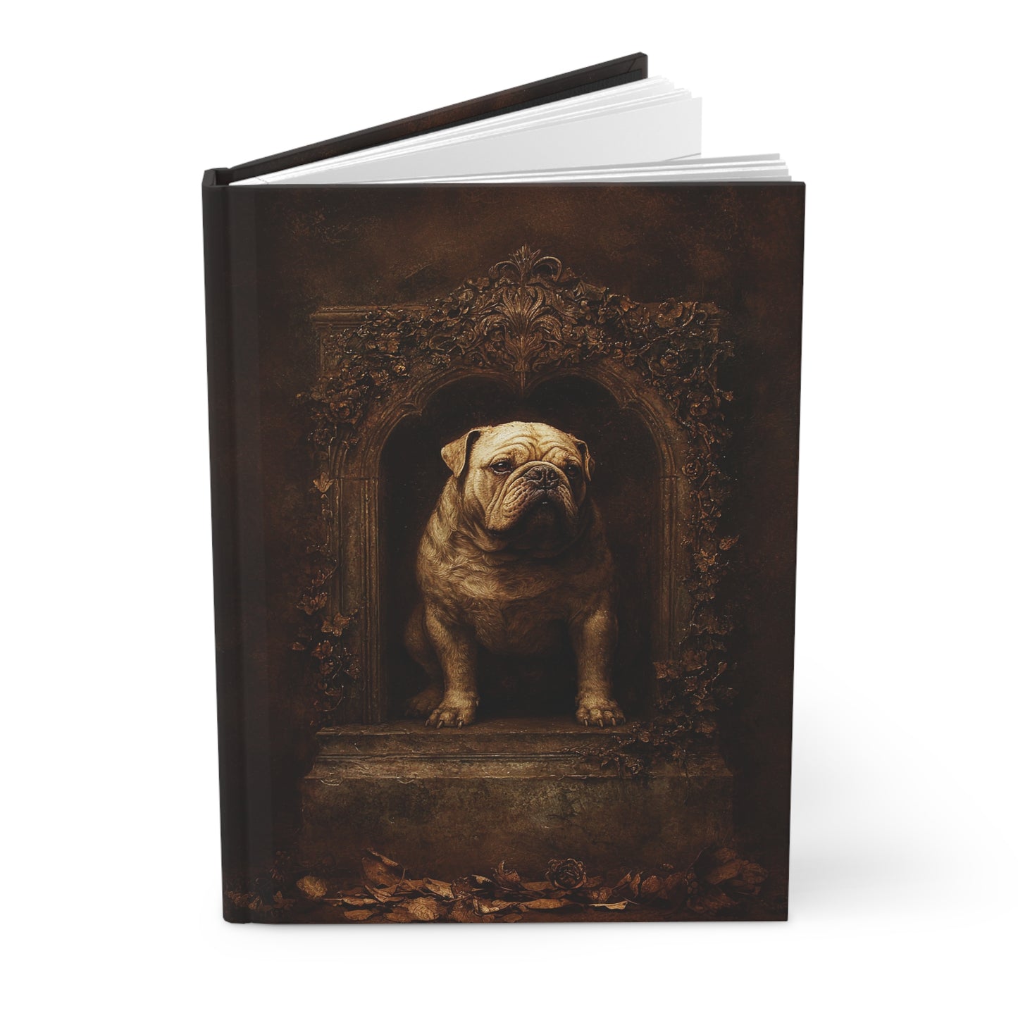 Vintage Bulldog Journal - Antique-Style Hardcover Notebook