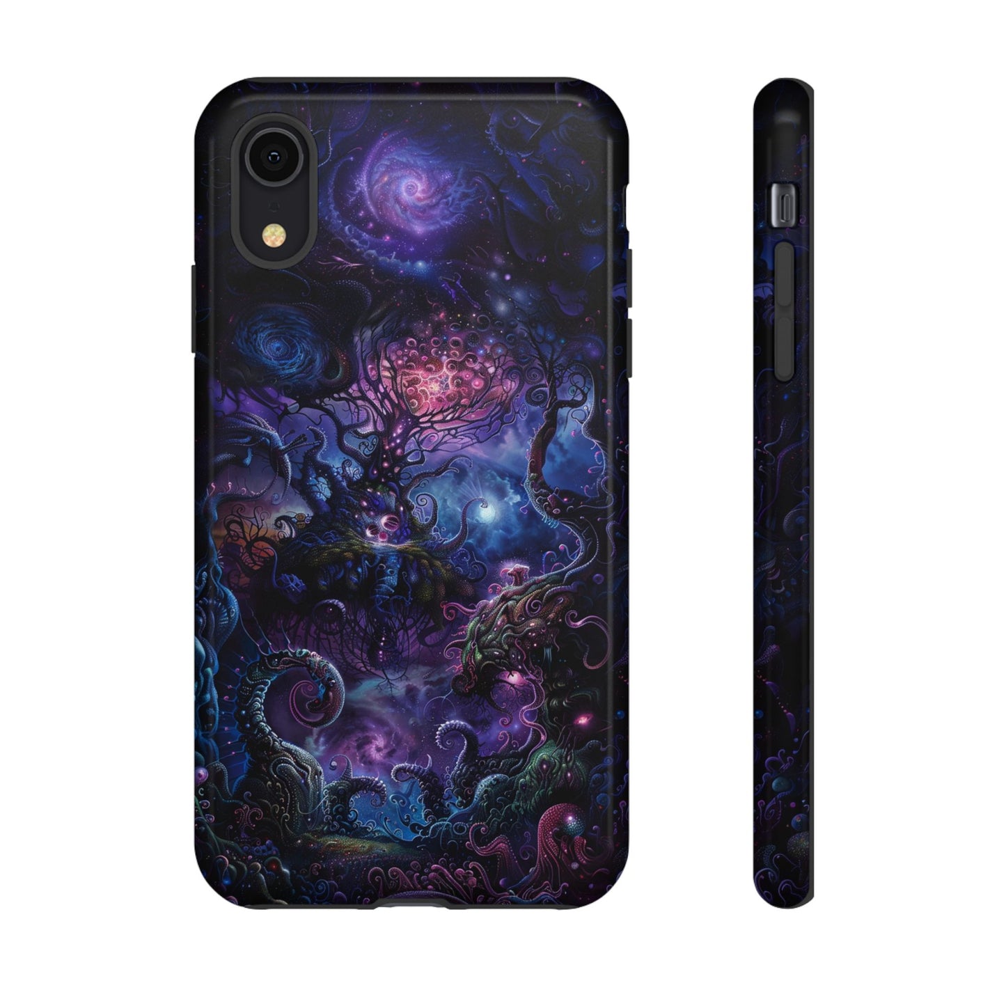 Trippy Psychedelic Alien Landscape Phone Case - Vibrant Abstract Design for iPhone, Samsung Galaxy and Google Pixel Devices