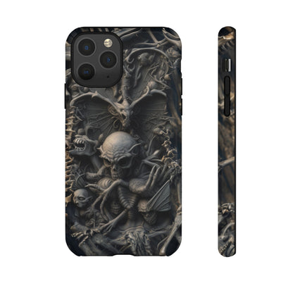 Those Who Dwell Below #1 Phone Case – Intricate Gothic Skeleton Design for iPhone, Samsung Galaxy, Google Pixel Devices