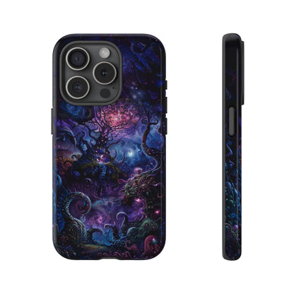 Trippy Psychedelic Alien Landscape Phone Case - Vibrant Abstract Design for iPhone, Samsung Galaxy and Google Pixel Devices