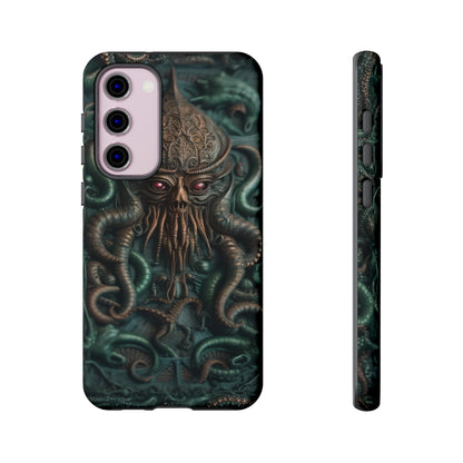 Nameless Dread Tough Phone Case – Lovecraftian Tentacle Horror Design for iPhone, Samsung Galaxy, and Google Pixel Devices