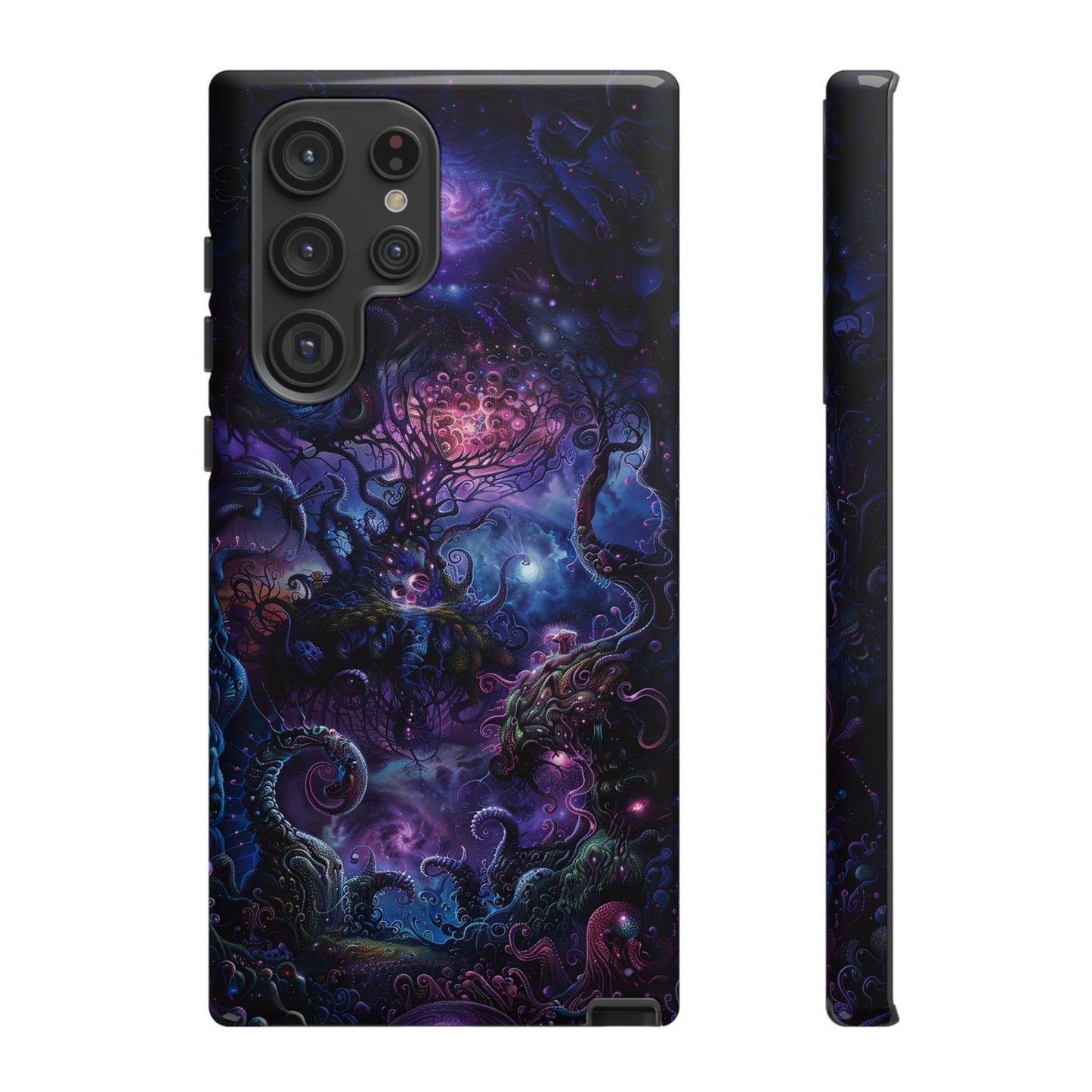 Trippy Psychedelic Alien Landscape Phone Case - Vibrant Abstract Design for iPhone, Samsung Galaxy and Google Pixel Devices