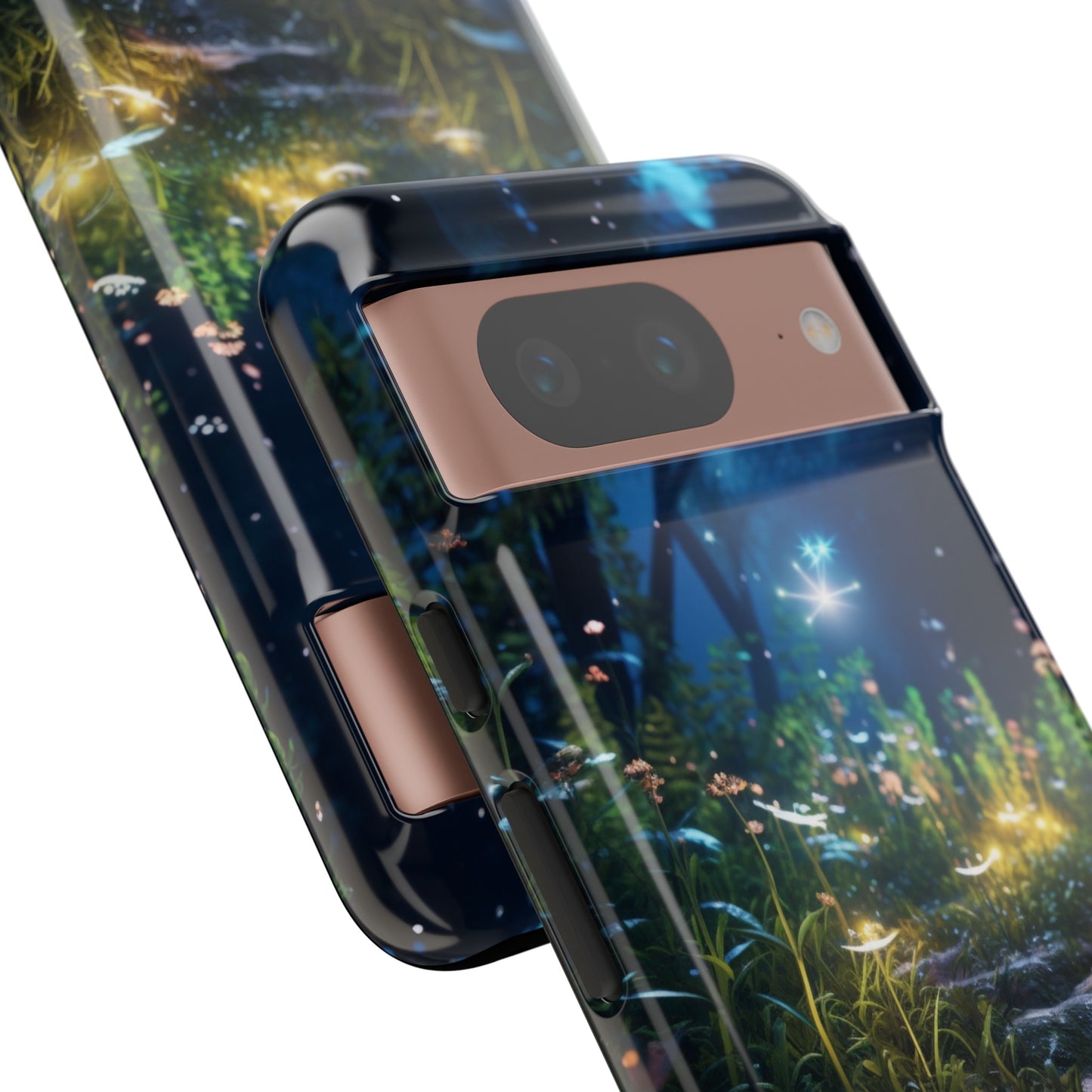 Fireflies in the Forest Tough Phone Case – Enchanting Summer Night Design for iPhone, Samsung Galaxy, and Google Pixel Devices