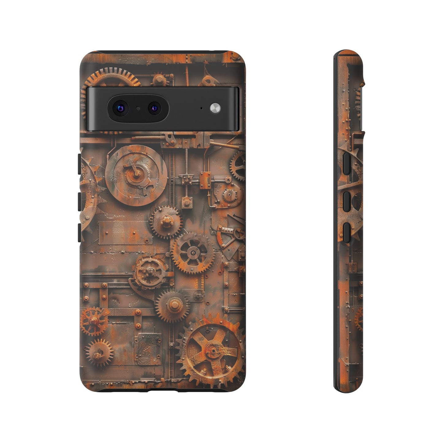 Rusted Steampunk Gearworks Phone Case for iPhone, Samsung Galaxy, and Google Pixel Devices