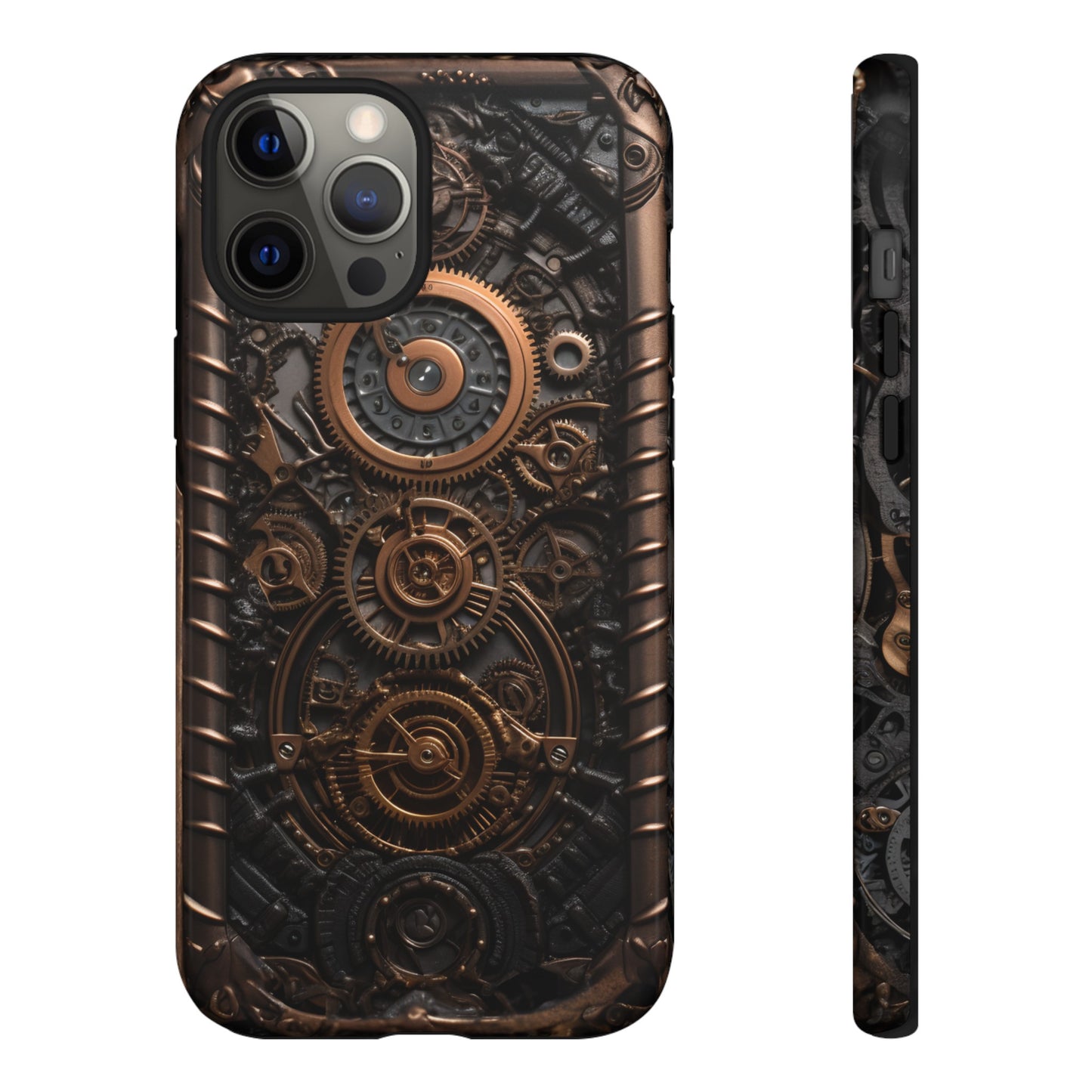 Gearworks 2 Phone Case – Steampunk Victorian Design with Gears and Clockwork for iPhone, Samsung Galaxy, and Google Pixel Devices