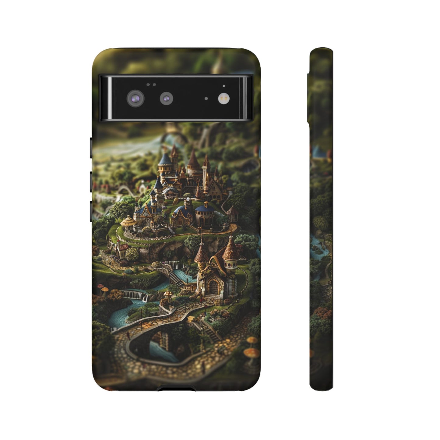 Fairy Kingdom Phone Case - Enchanted Castle Artwork for iPhone, Samsung Galaxy, and Google Pixel Devices