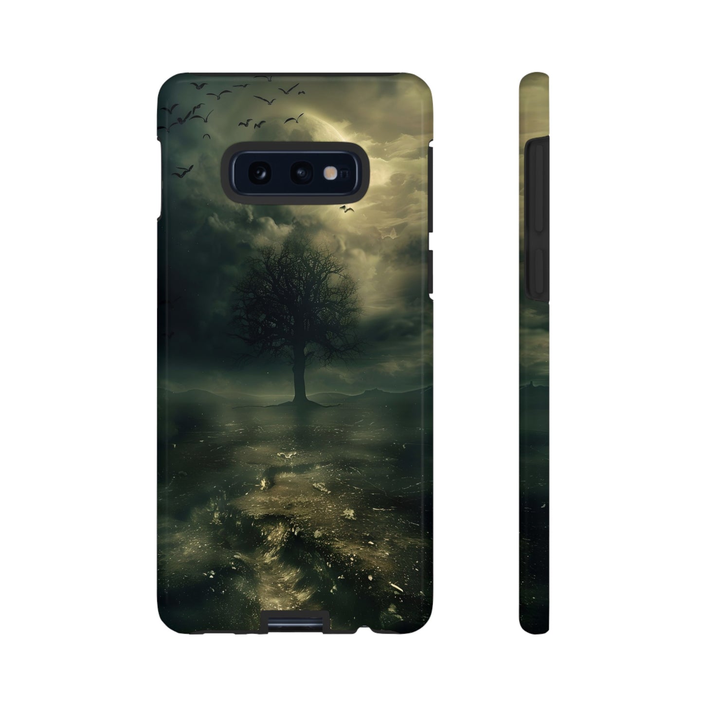 The Tree of Desolation Phone Case – Dark Fantasy Gothic Art with Full Moon for iPhone, Samsung Galaxy, and Google Pixel Devices