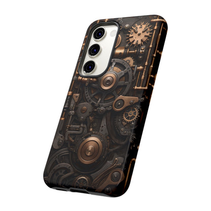 Steampunk Machine Phone Case – Victorian Gears Design for iPhone, Samsung Galaxy, and Google Pixel Devices