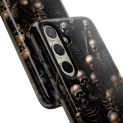 Skeletal Grave Phone Case – Halloween Horror Skeleton Design for iPhone, Samsung Galaxy, and Google Pixel Devices