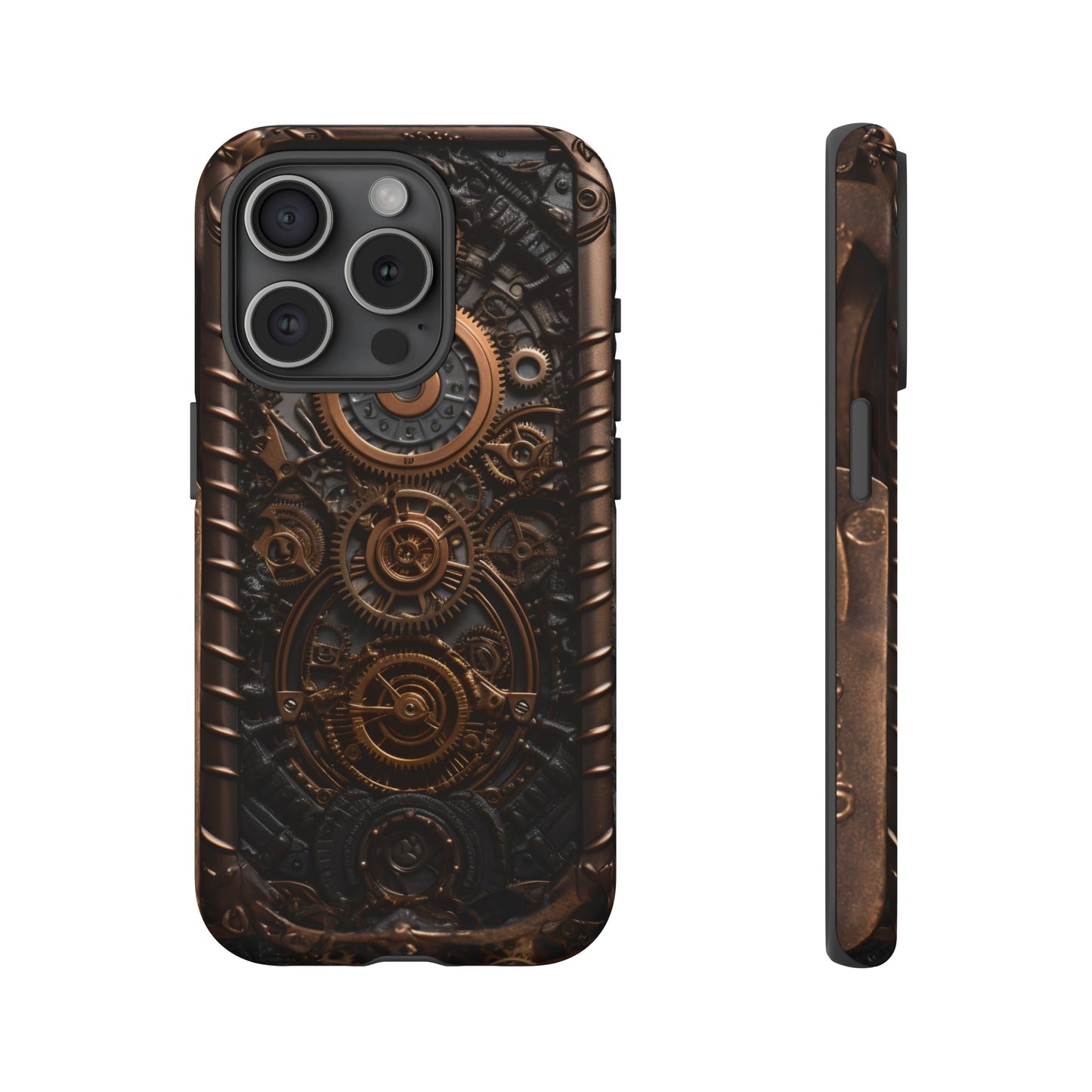 Gearworks 2 Phone Case – Steampunk Victorian Design with Gears and Clockwork for iPhone, Samsung Galaxy, and Google Pixel Devices