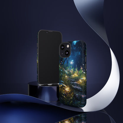 Fireflies in the Forest Tough Phone Case – Enchanting Summer Night Design for iPhone, Samsung Galaxy, and Google Pixel Devices