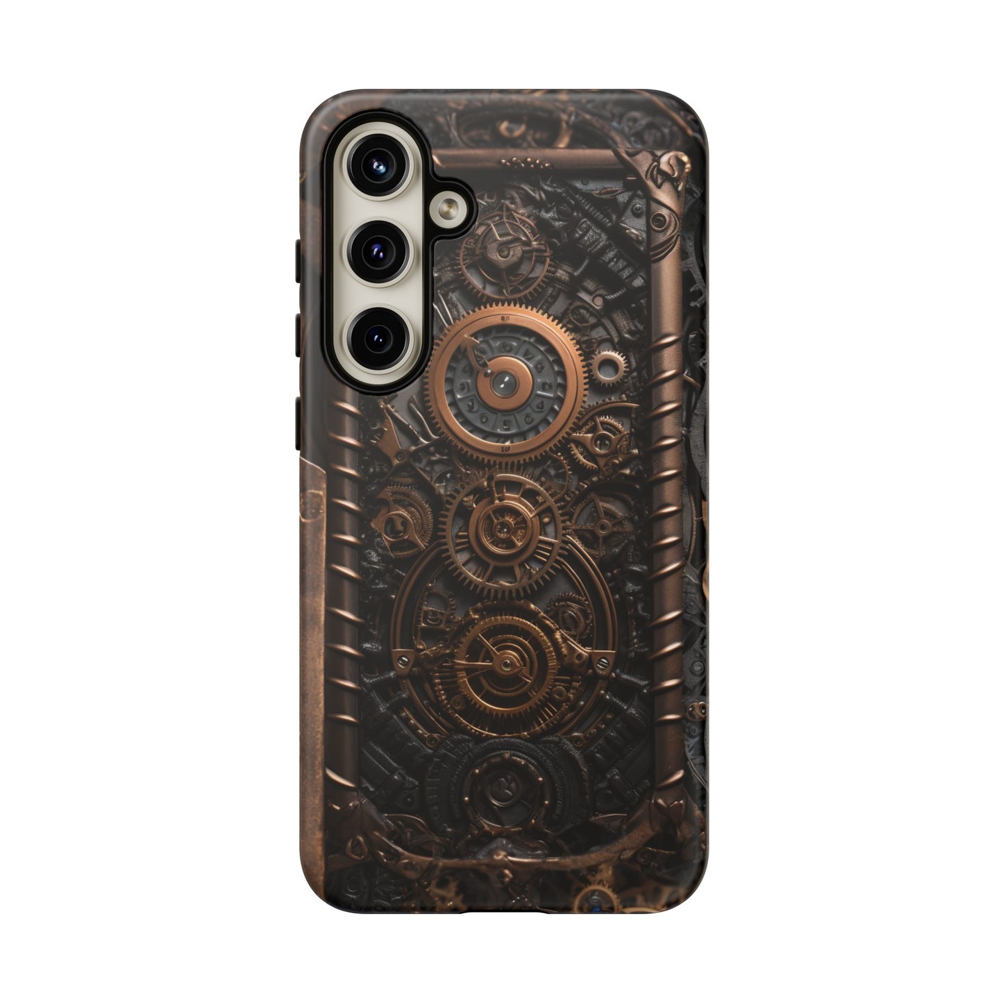 Gearworks 2 Phone Case – Steampunk Victorian Design with Gears and Clockwork for iPhone, Samsung Galaxy, and Google Pixel Devices