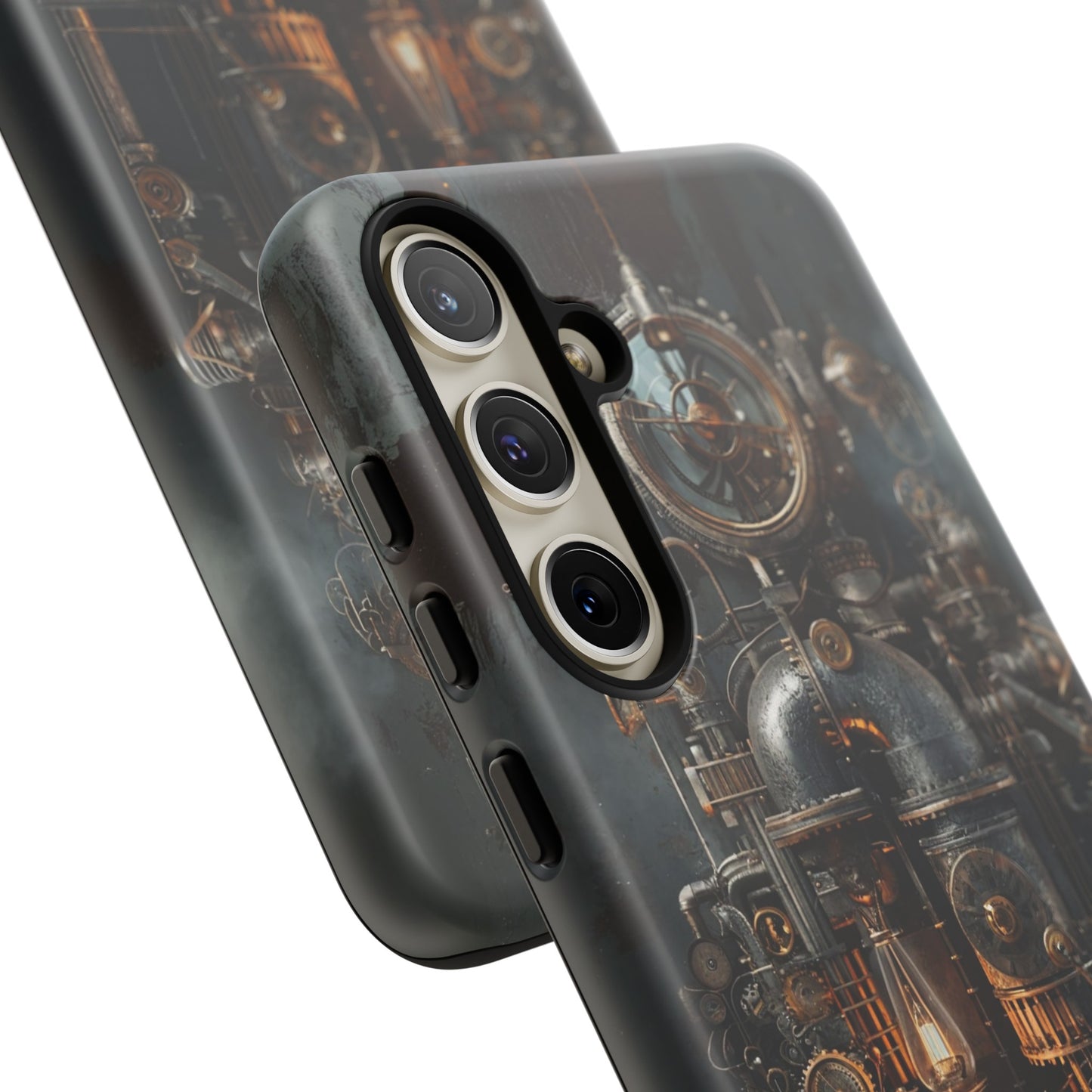 Steampunk Machine #2 Phone Case - Intricate Industrial Design for iPhone, Samsung Galaxy, Google Pixel Devices, Victorian Design Gears