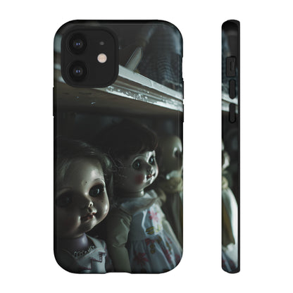 Creepy Dolls Phone Case – Eerie Vintage Doll Design for iPhone, Samsung Galaxy, and Google Pixel Devices