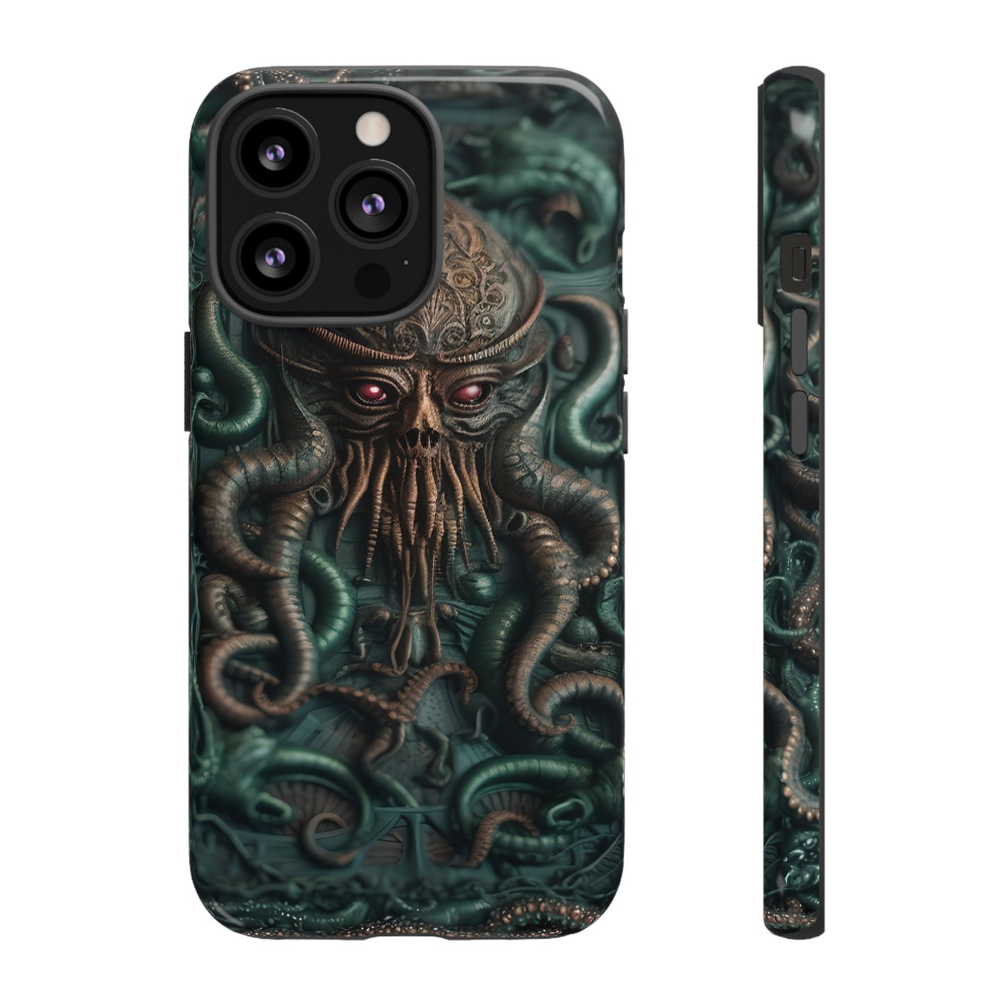 Nameless Dread Tough Phone Case – Lovecraftian Tentacle Horror Design for iPhone, Samsung Galaxy, and Google Pixel Devices