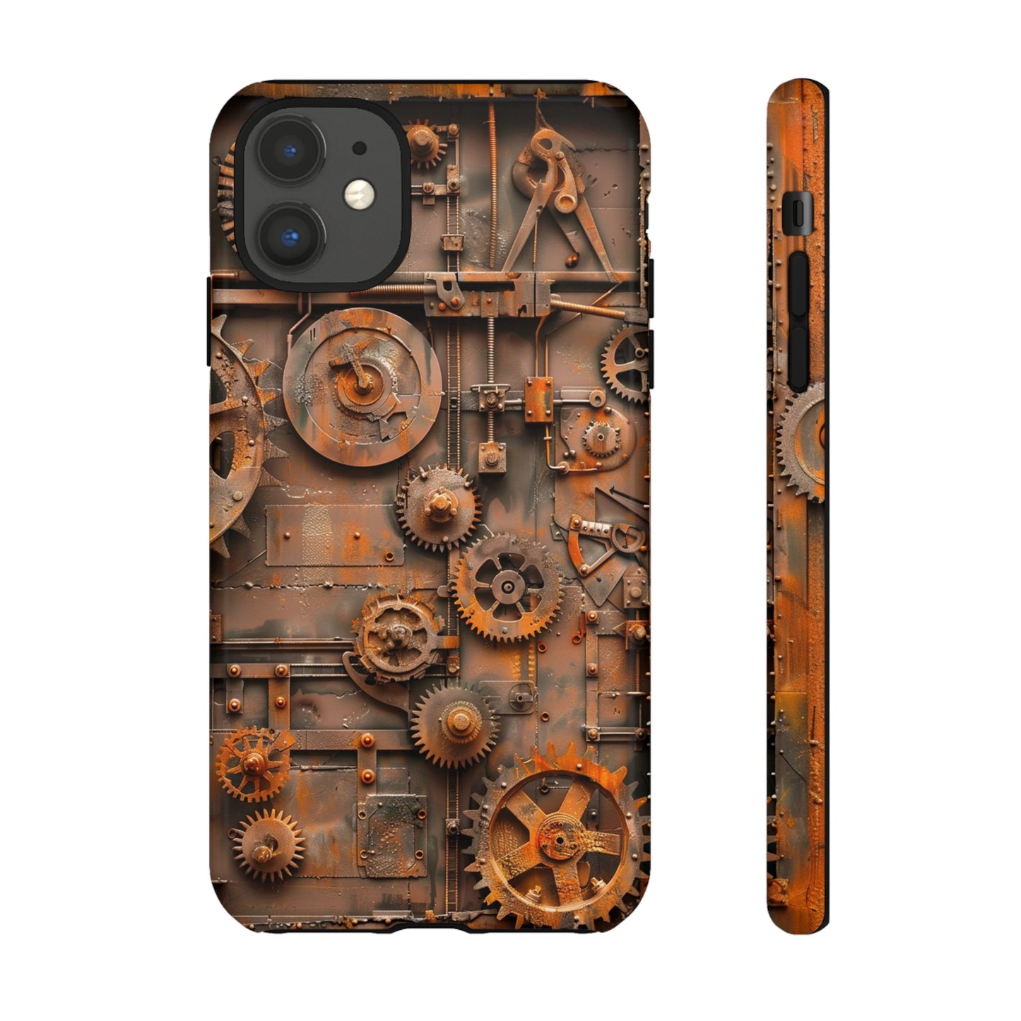 Rusted Steampunk Gearworks Phone Case for iPhone, Samsung Galaxy, and Google Pixel Devices