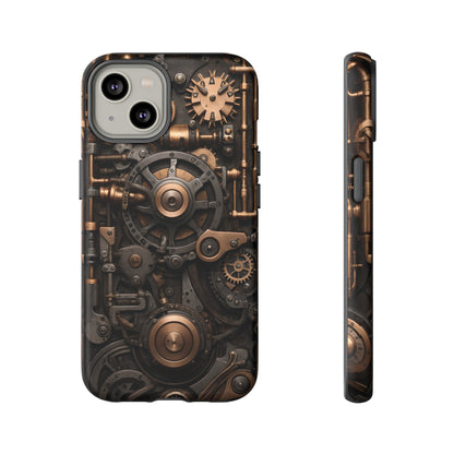 Steampunk Machine Phone Case – Victorian Gears Design for iPhone, Samsung Galaxy, and Google Pixel Devices