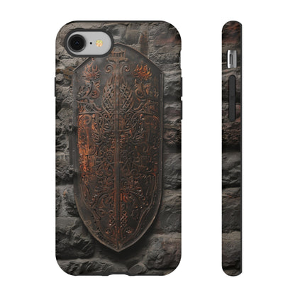 Medieval Shield Phone Case - Ornate Ancient Armor Design for iPhone and Samsung Galaxy Devices