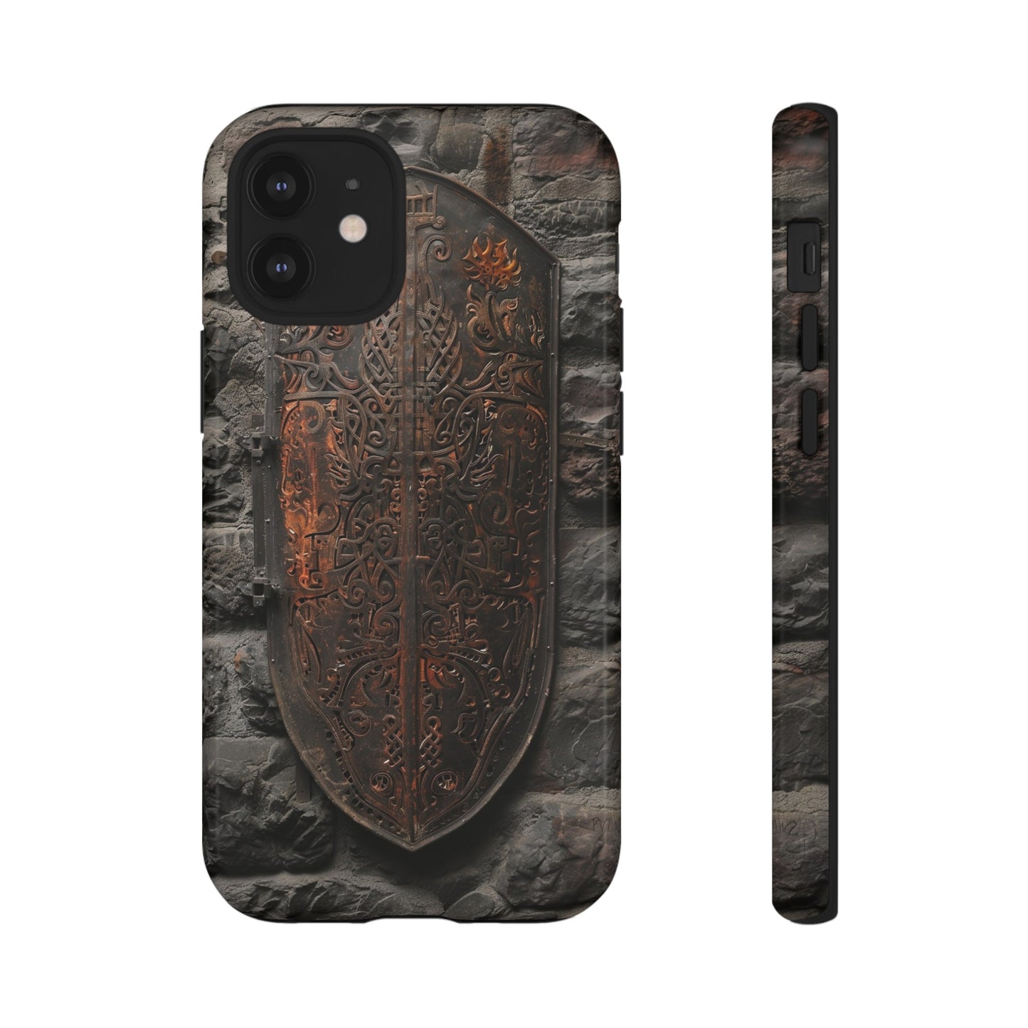 Medieval Shield Phone Case - Ornate Ancient Armor Design for iPhone and Samsung Galaxy Devices