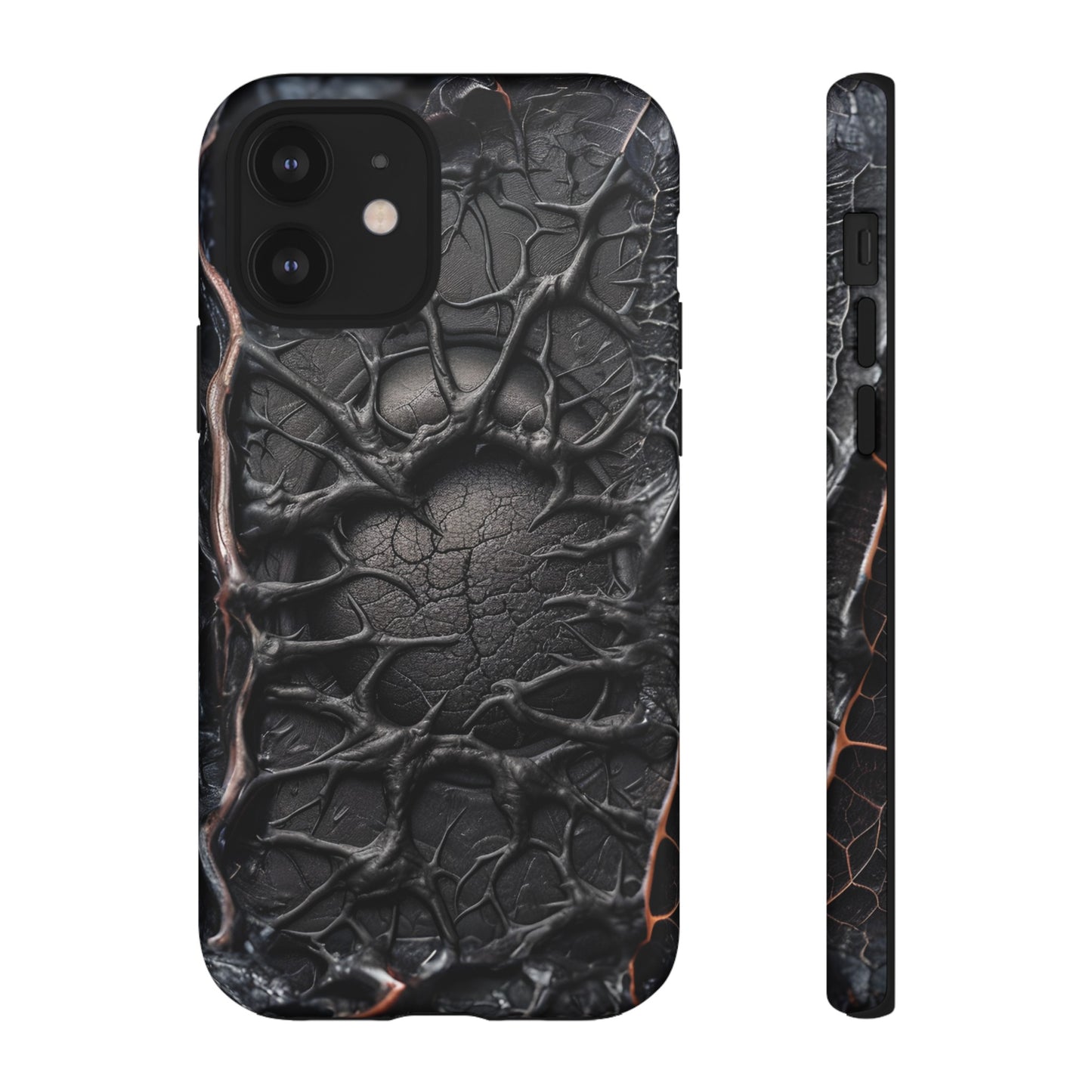 Black Veins Tough Phone Case – Lovecraftian Horror Design for iPhone, Samsung Galaxy, and Google Pixel Devices