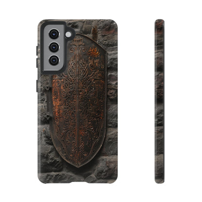 Medieval Shield Phone Case - Ornate Ancient Armor Design for iPhone and Samsung Galaxy Devices