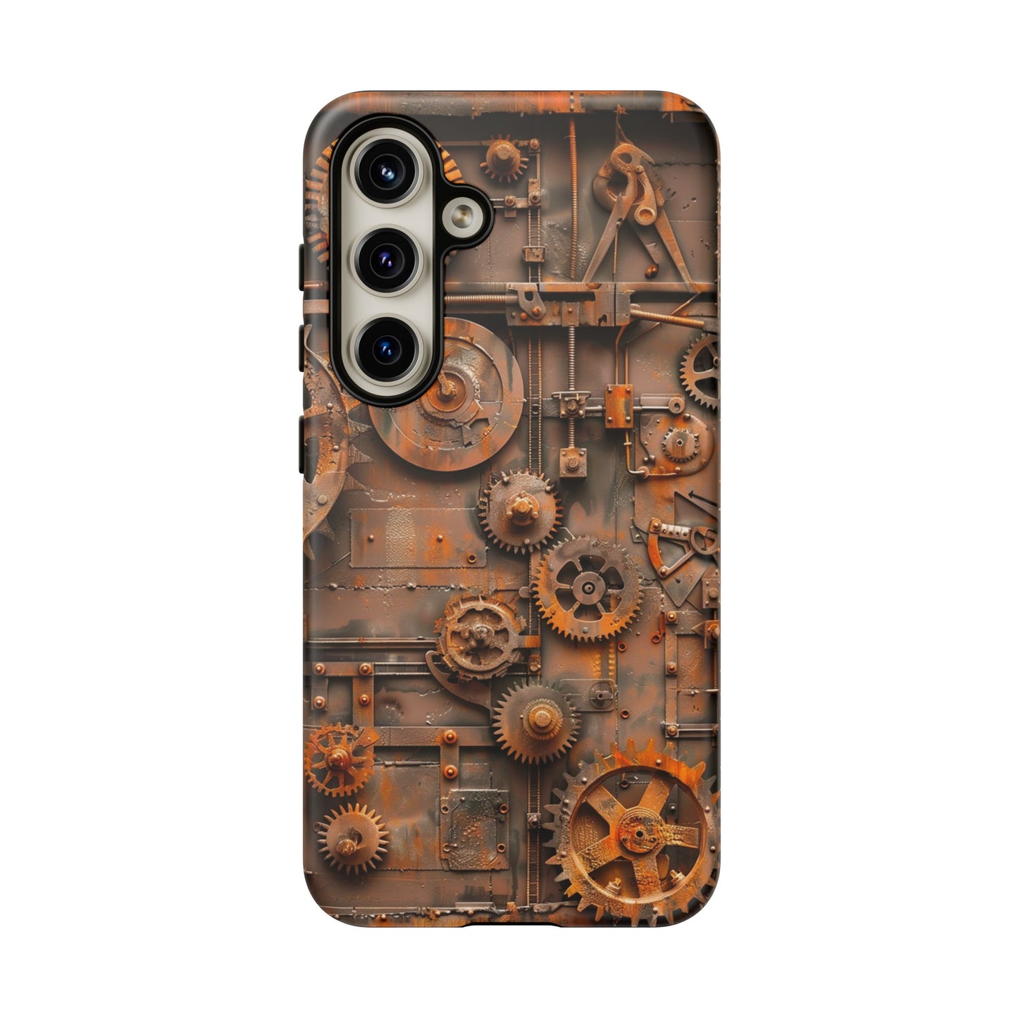 Rusted Steampunk Gearworks Phone Case for iPhone, Samsung Galaxy, and Google Pixel Devices