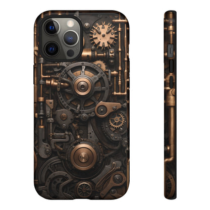 Steampunk Machine Phone Case – Victorian Gears Design for iPhone, Samsung Galaxy, and Google Pixel Devices