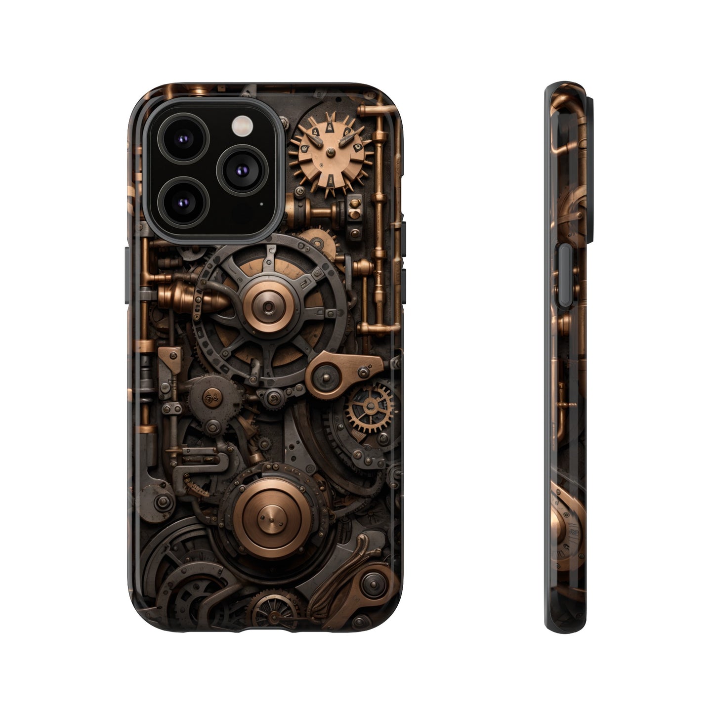 Steampunk Machine Phone Case – Victorian Gears Design for iPhone, Samsung Galaxy, and Google Pixel Devices