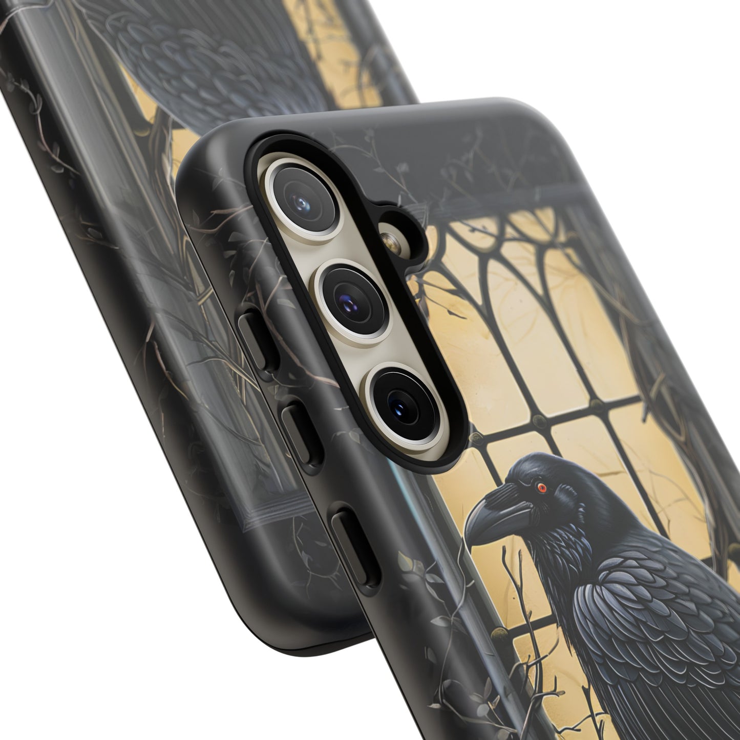 The Raven Phone Case – Edgar Allan Poe Inspired Gothic Design for iPhone, Samsung Galaxy, and Google Pixel Devices