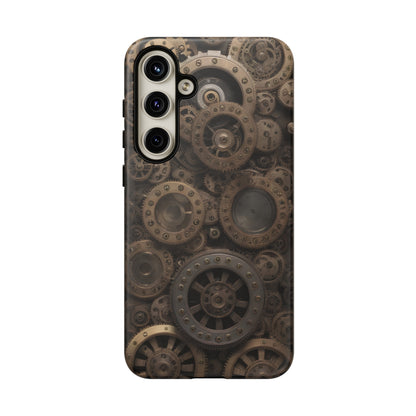 Gearworks 3 Phone Case – Steampunk Victorian Design with Gears and Clockwork for iPhone, Samsung Galaxy, and Google Pixel Devices