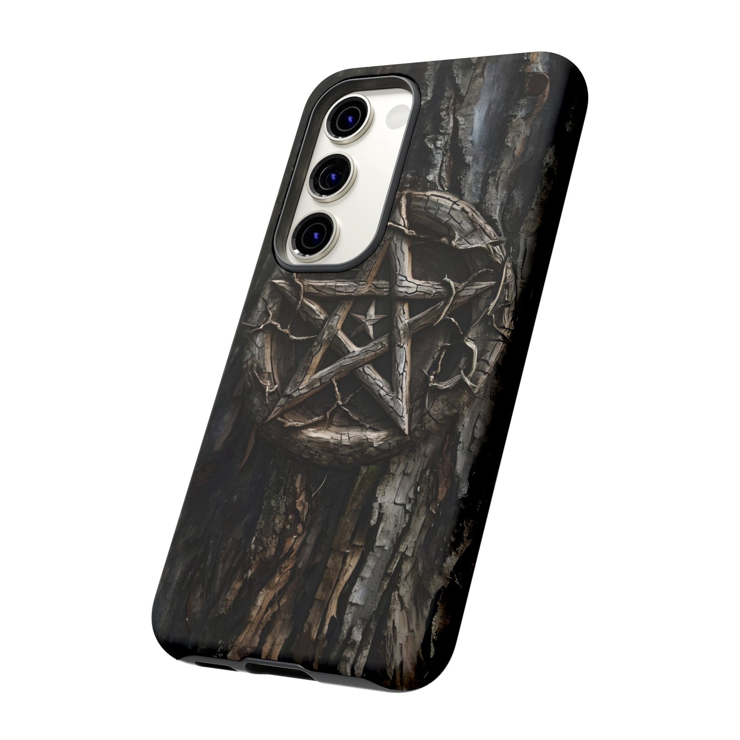 Pentacle Tree Phone Case – Wiccan Nature Magic Design for iPhone, Samsung Galaxy, and Google Pixel Devices