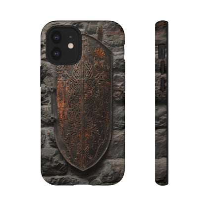 Medieval Shield Phone Case - Ornate Ancient Armor Design for iPhone and Samsung Galaxy Devices