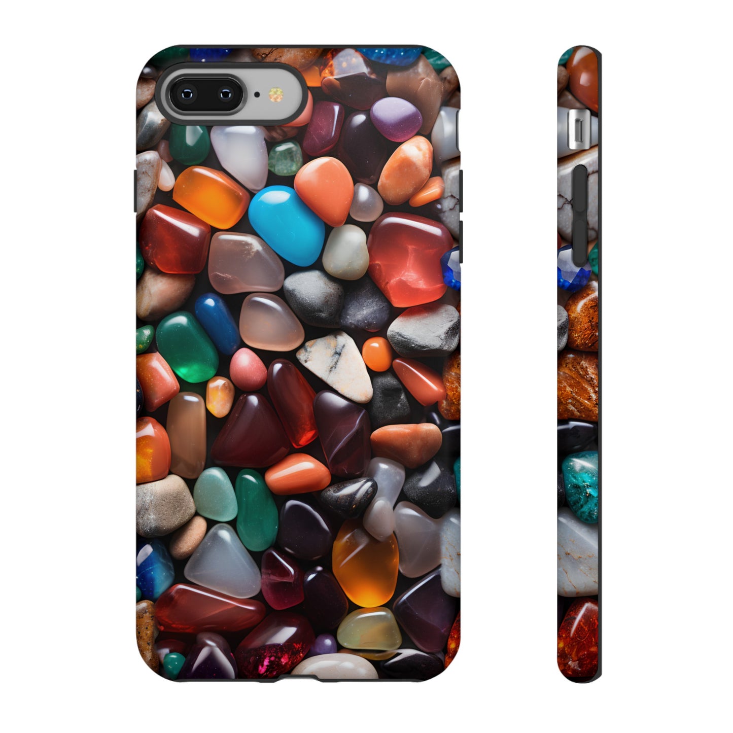 Colorful Stones Phone Case – Vibrant Polished Gemstone Design for iPhone, Samsung Galaxy, and Google Pixel Devices