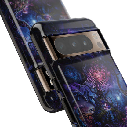 Trippy Psychedelic Alien Landscape Phone Case - Vibrant Abstract Design for iPhone, Samsung Galaxy and Google Pixel Devices