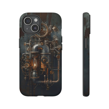 Steampunk Machine #2 Phone Case - Intricate Industrial Design for iPhone, Samsung Galaxy, Google Pixel Devices, Victorian Design Gears