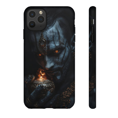 Dark Djinn Warrior Phone Case - Intricate Fantasy Art Protective Cover for iPhone, Samsung Galaxy, and Google Pixel Devices