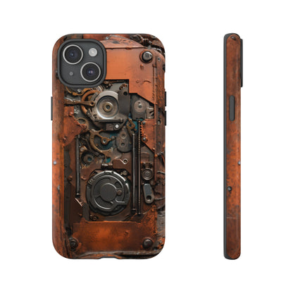 Rusted Mechanisms Phone Case – Steampunk Metal Gear Design for iPhone, Samsung Galaxy, and Google Pixel Devices