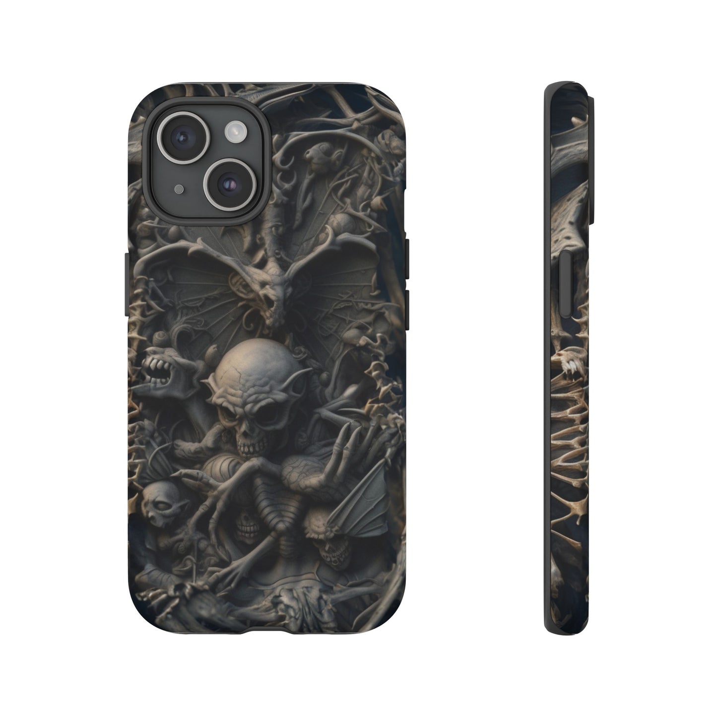 Those Who Dwell Below #1 Phone Case – Intricate Gothic Skeleton Design for iPhone, Samsung Galaxy, Google Pixel Devices